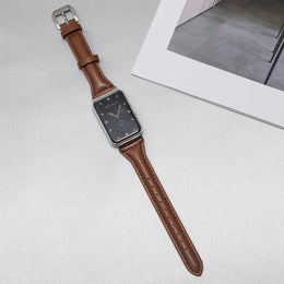 KissICON Slim Leather Strap For Samsung Galaxy Watch Fit 3 Wristband Bracelet Strap Correa For Samsung Galaxy Watch Fit 3 Replacement