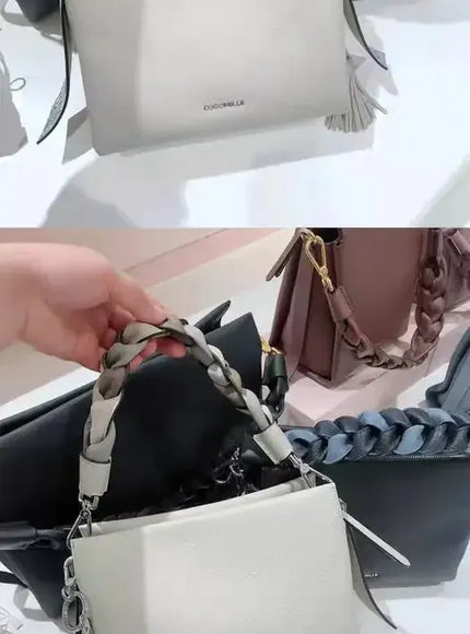 KissICON Small Handbag – Elegant Shoulder Woven