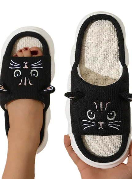 KissICON Smile PoP Cute Women Slippers Indoor Fuzzy Women