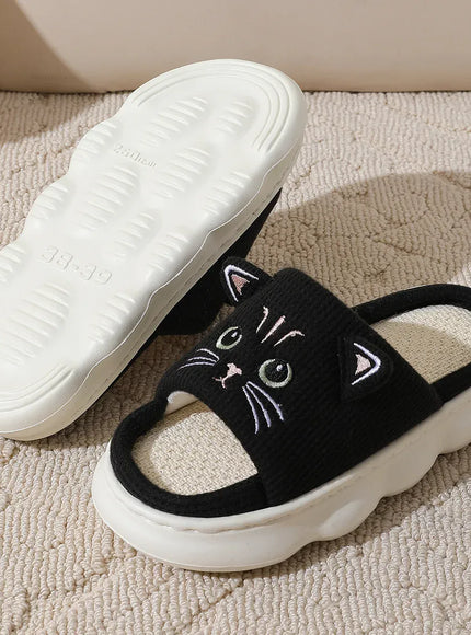 KissICON Smile PoP Cute Women Slippers Indoor Fuzzy Women