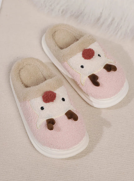 KissICON Smile PoP Cute Women Slippers Indoor Fuzzy Women