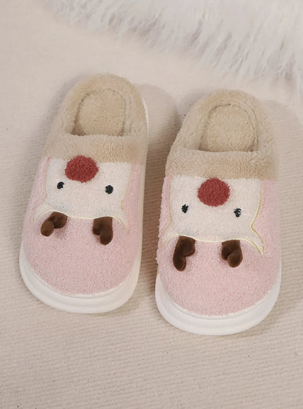 KissICON Smile PoP Cute Women Slippers Indoor Fuzzy Women