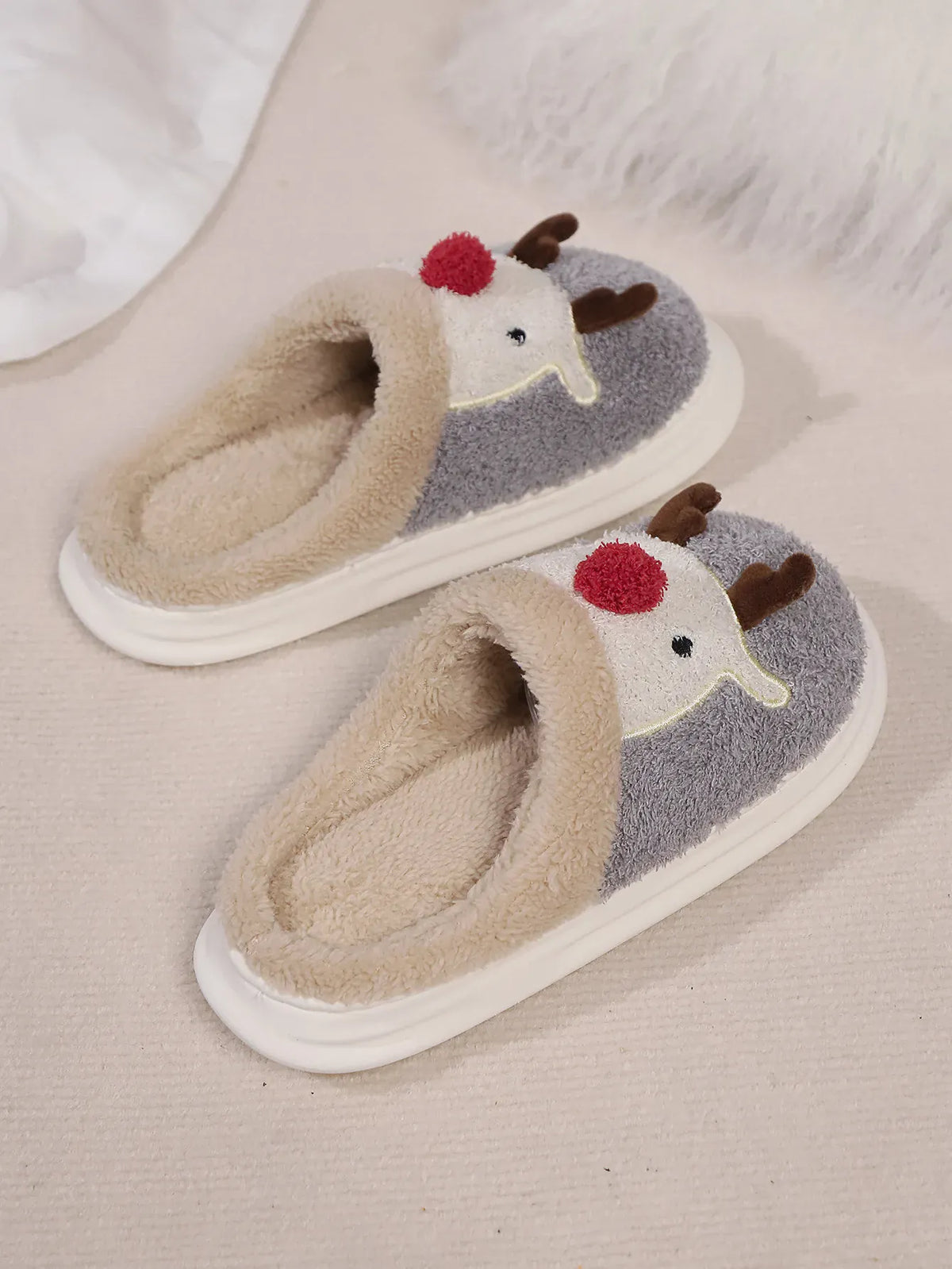 KissICON Smile PoP Cute Women Slippers Indoor Fuzzy Women