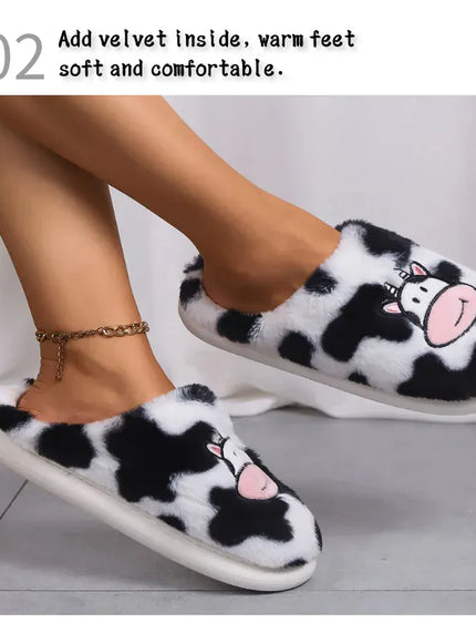 KissICON Smile PoP Cute Women Slippers Indoor Fuzzy Women