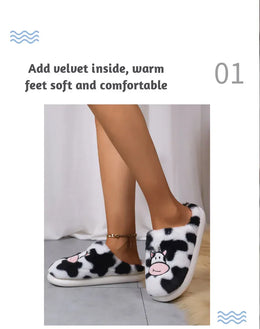 KissICON Smile PoP Cute Women Slippers Indoor Fuzzy Women