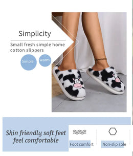 KissICON Smile PoP Cute Women Slippers Indoor Fuzzy Women