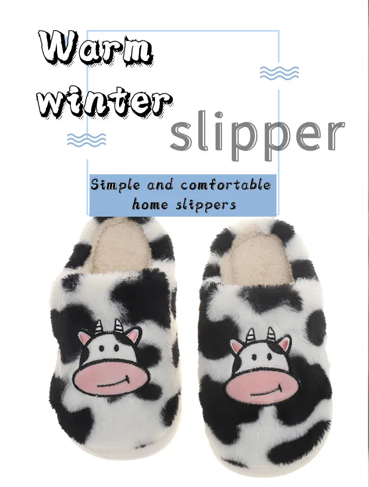 KissICON Smile PoP Cute Women Slippers Indoor Fuzzy Women