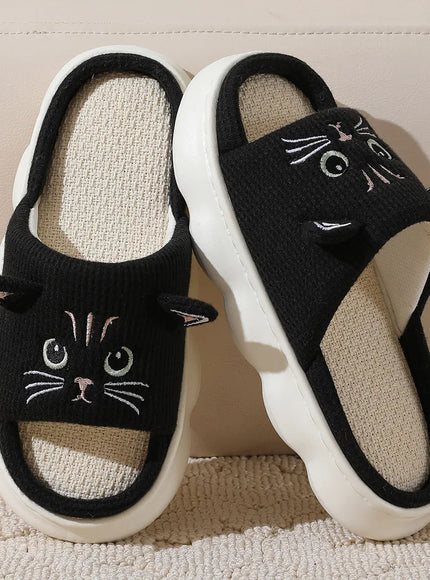 KissICON Smile PoP Cute Women Slippers Indoor Fuzzy Women