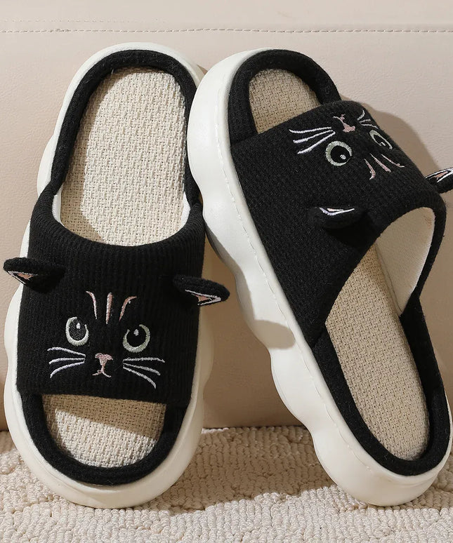 KissICON Smile PoP Cute Women Slippers Indoor Fuzzy Women