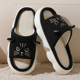 KissICON Smile PoP Cute Women Slippers Indoor Fuzzy Women
