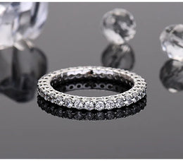 KissICON So-bling S925 Sterling Silver Ring – Zirconia Shine
