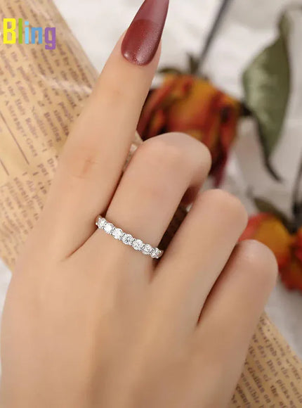 KissICON So-bling S925 Sterling Silver Ring – Zirconia Shine