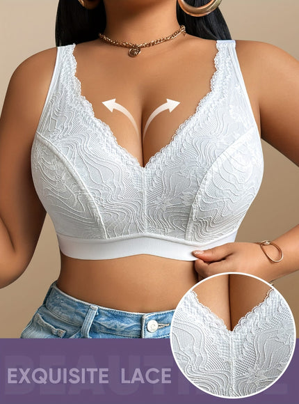 KissICON Soft Full Coverage Curve Lace Pushup Bra
