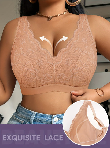 KissICON Soft Full Coverage Curve Lace Pushup Bra