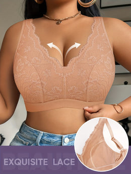KissICON Soft Full Coverage Curve Lace Pushup Bra