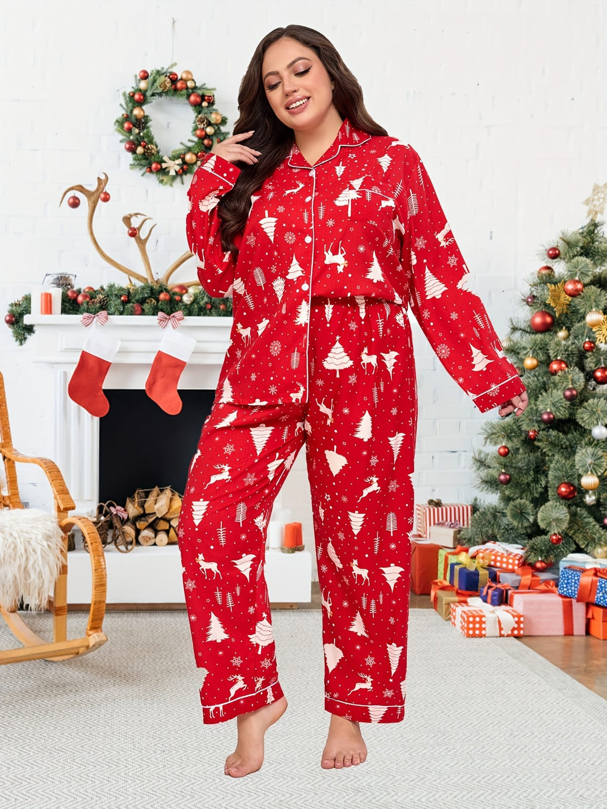 KissICON Soft Printed Cozy Pajamas