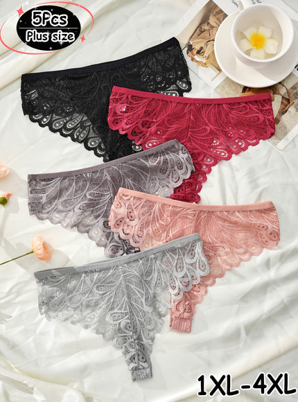 KissICON Soft Stretch Lace Lowwaist Thongs Elegant