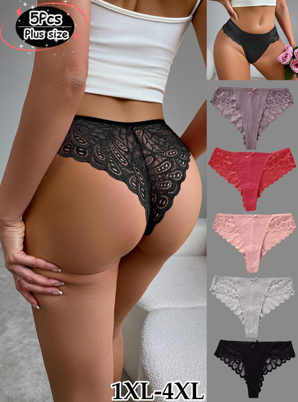 KissICON Soft Stretch Lace Lowwaist Thongs Elegant