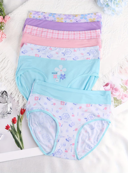 KissICON Soft Stretchy Printed Highwaisted Panty – 6pack