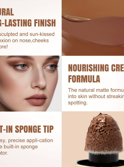 jkthpu-45 soft tan KissIcon Matte Contour Cream - Full Coverage Concealer