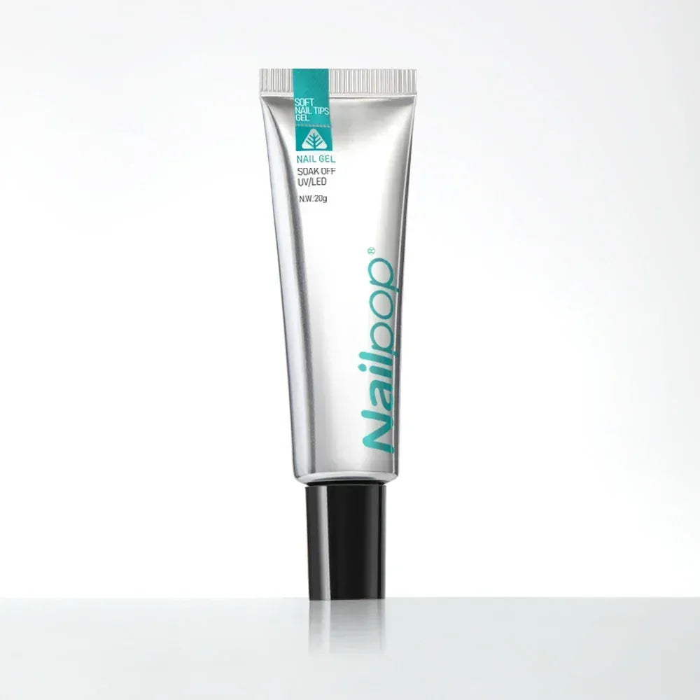 KissICON Soft Tips Gel 20g Nailpop 10ml Rubber Base Gel Top Coat Soak