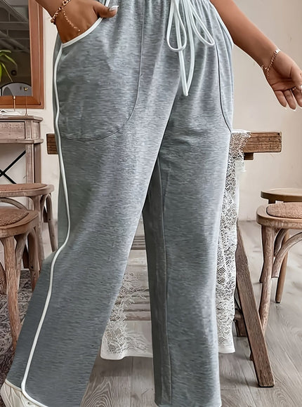 jkthpu-45 Space Gray / UK 16 Plus Size - Women'S Plus Size Elegant Contrast