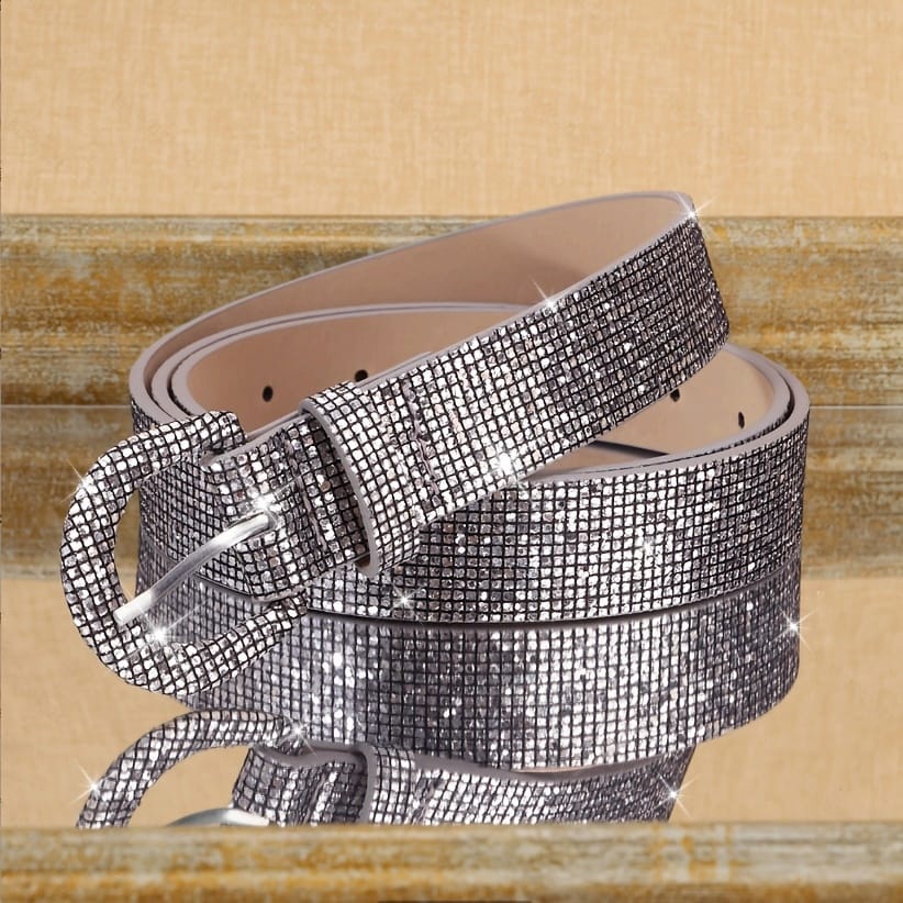 jkthpu-45 Sparkle  Shine Trendy Glitter Belt for Day to Night