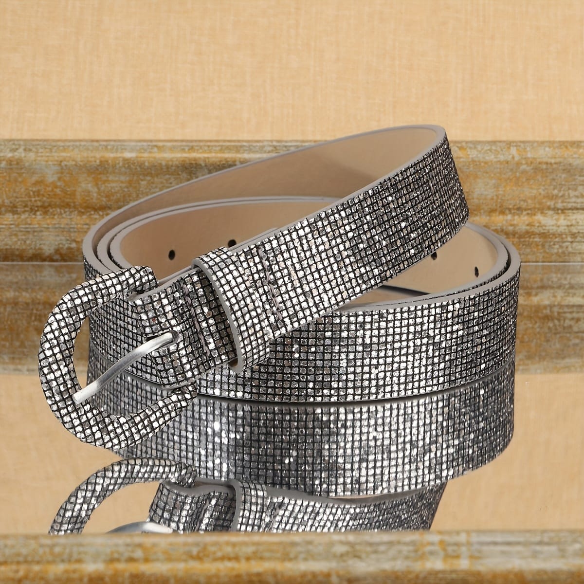 jkthpu-45 Sparkle  Shine Trendy Glitter Belt for Day to Night