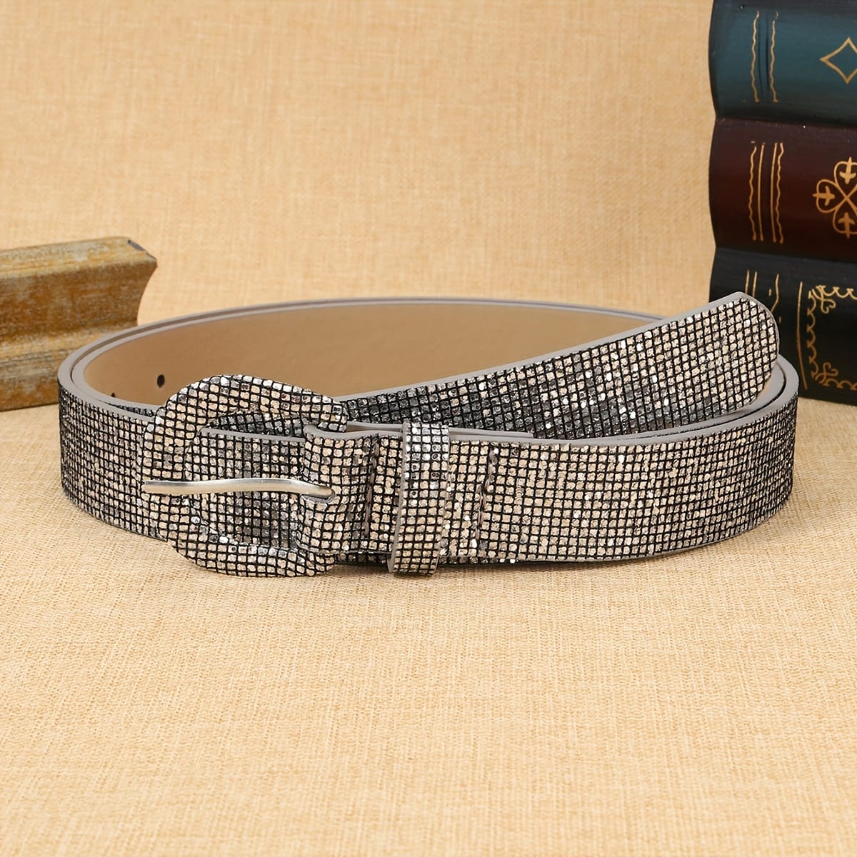 jkthpu-45 Sparkle  Shine Trendy Glitter Belt for Day to Night