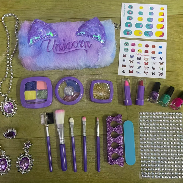 Sparkling Christmas Year Girls Washable Nail Art