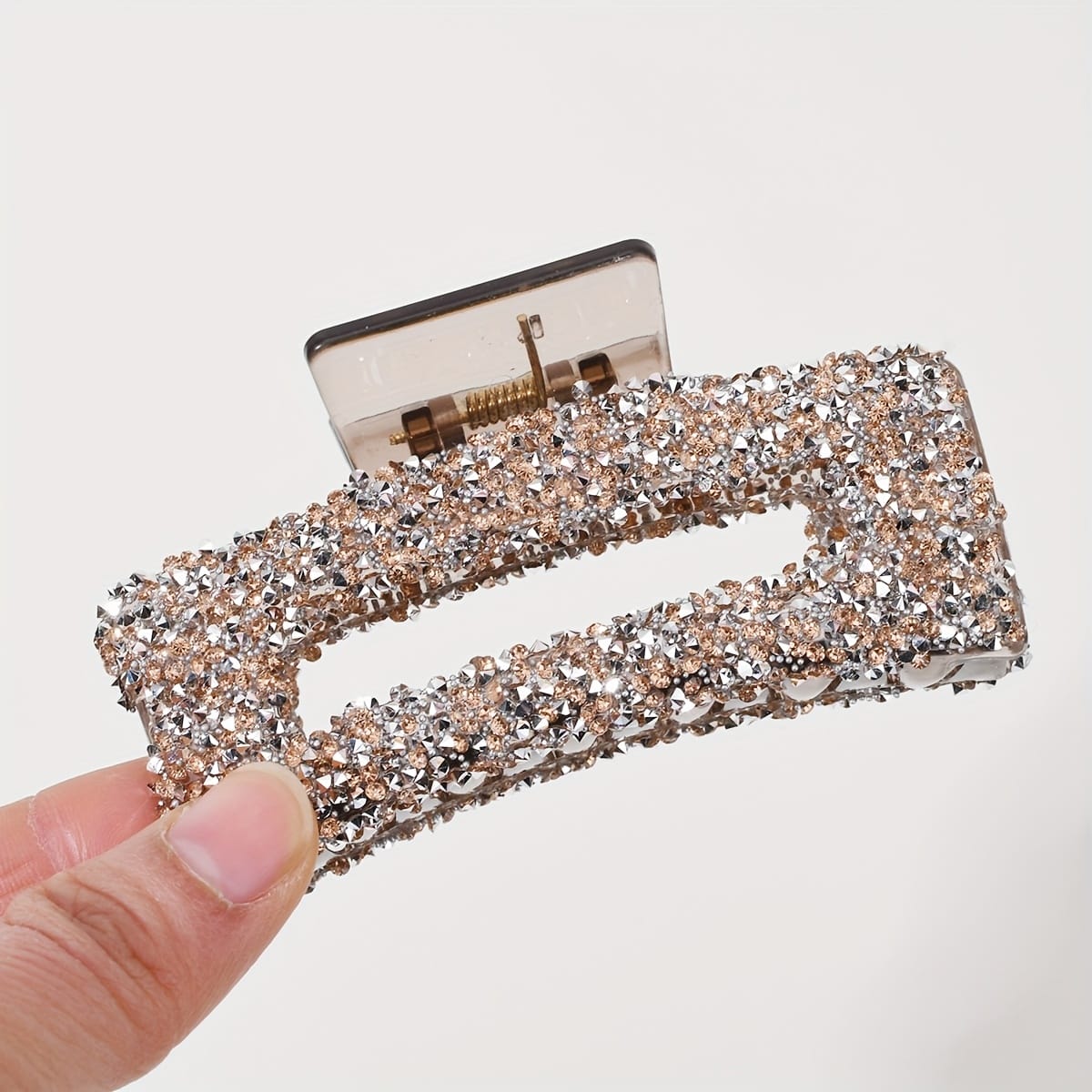 KissICON Sparkling Rhinestone Claw Clip Large Durable Chic for All Occasions