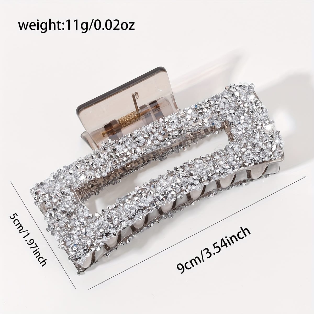 KissICON Sparkling Rhinestone Claw Clip Large Durable Chic for All Occasions