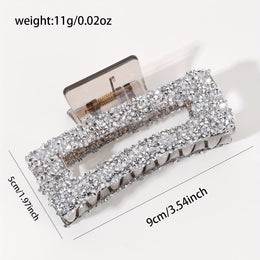 KissICON Sparkling Rhinestone Claw Clip Large Durable Chic for All Occasions