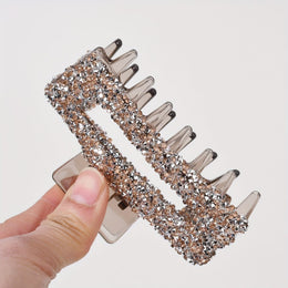 KissICON Sparkling Rhinestone Claw Clip Large Durable Chic for All Occasions