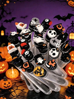KissICON Spooky Halloween Themed Eyelash Spoolie Brushes Set