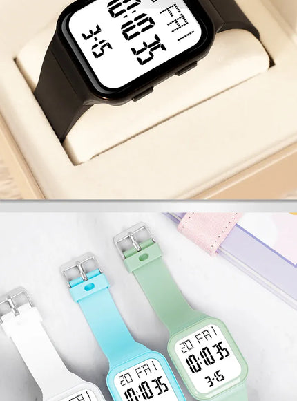 KissICON Sport Digital Watch For Men Women Waterproof Alarm