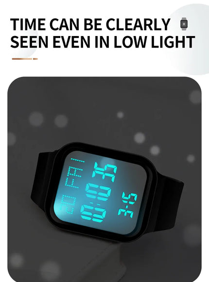 KissICON Sport Digital Watch For Men Women Waterproof Alarm