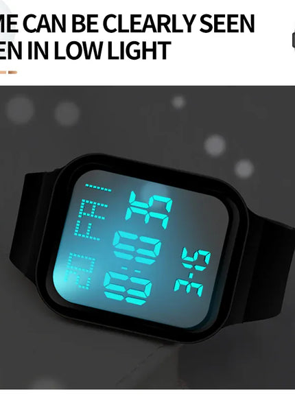 KissICON Sport Digital Watch For Men Women Waterproof Alarm