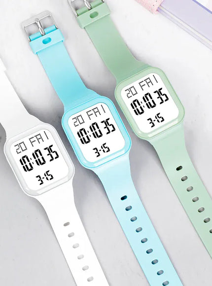 KissICON Sport Digital Watch For Men Women Waterproof Alarm