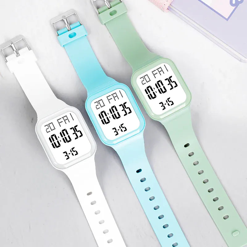 KissICON Sport Digital Watch For Men Women Waterproof Alarm