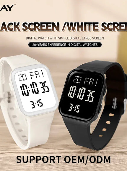 KissICON Sport Digital Watch For Men Women Waterproof Alarm