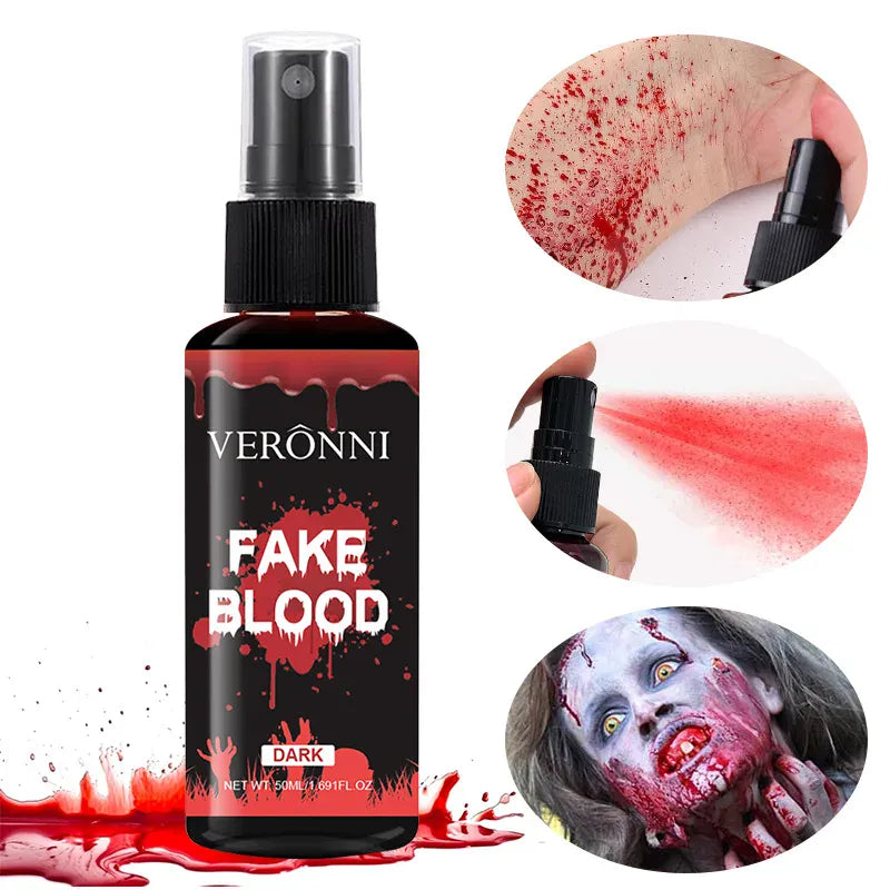 KissICON spray Washable Eye Create Realistic Blood Fake Blood Halloween Makeup For Drops Effect