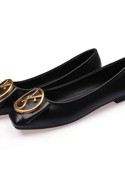 KissICON Spring Shallow Square Toe Flats Casual Shoes Women