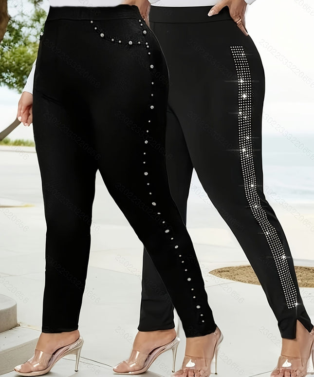 jkthpu-45 Spring/Summer New Fashion Plus Size Leggings 2pcs