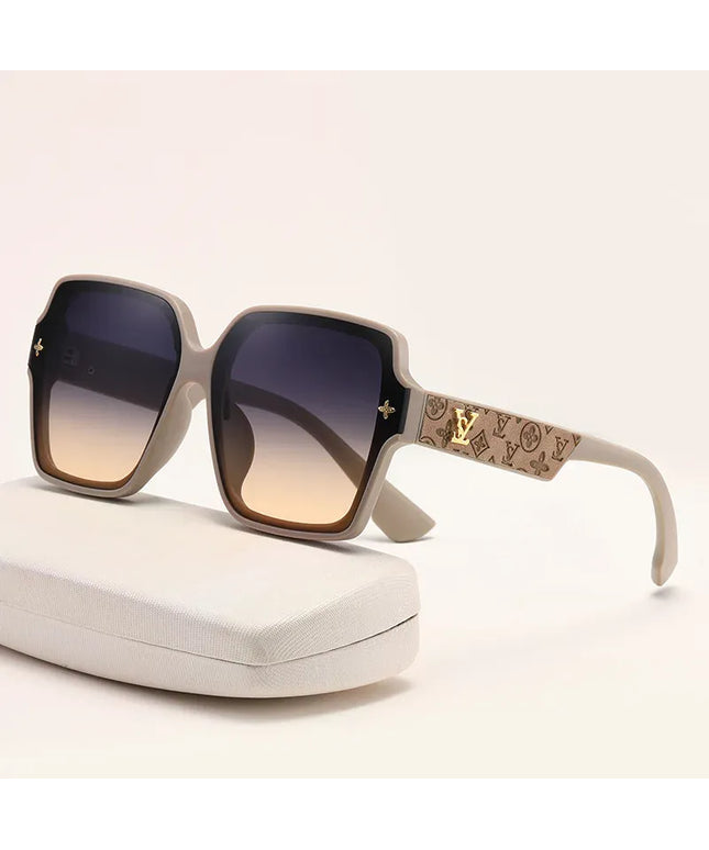 Dropshipman Square Frame Sunglasses – Women's UV Protection Large Frame All-Match