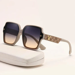 Dropshipman Square Frame Sunglasses – Women's UV Protection Large Frame All-Match