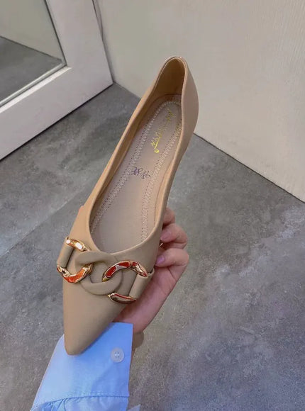 KissICON Square Toe Flat Shoes for Women Spring Autumn