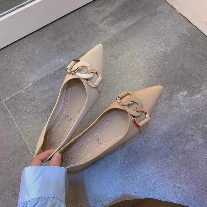 Square Toe Flat Shoes for Women Spring Autumn