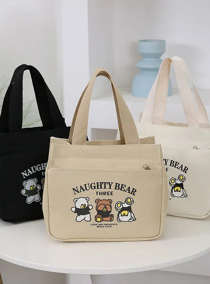 KissICON Stain-resistant Lunch Tote – Reinforced Canvas Work