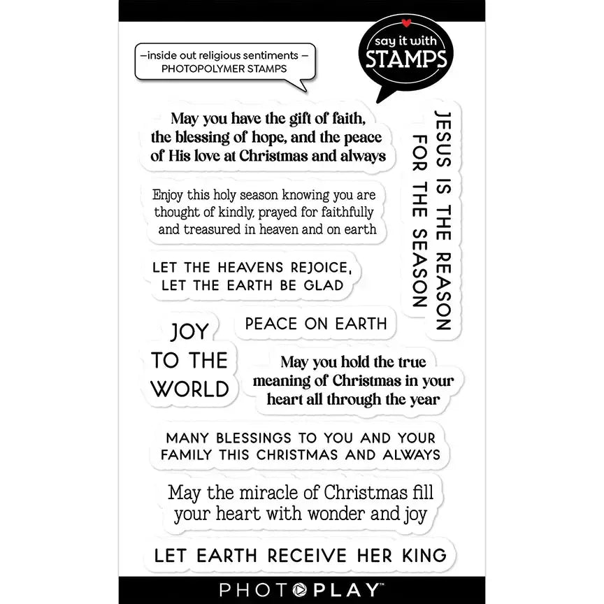 KissICON stamps 2024 New Christmas Religious Sentiments Words Clear Stamps Scrapbooking Paper Making NO Cutting Dies Frames Card Craft